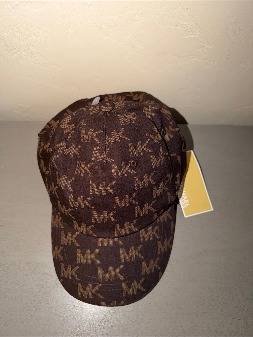 Michael Kors Brown MK Monogram Baseball Hat